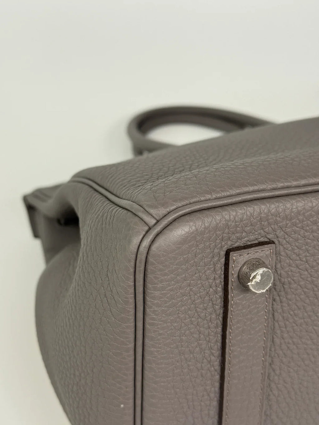 HERMÈS BIRKIN 35 IN GRIS ETAIN TOGO LEATHER WITH PALLADIUM HARDWARE