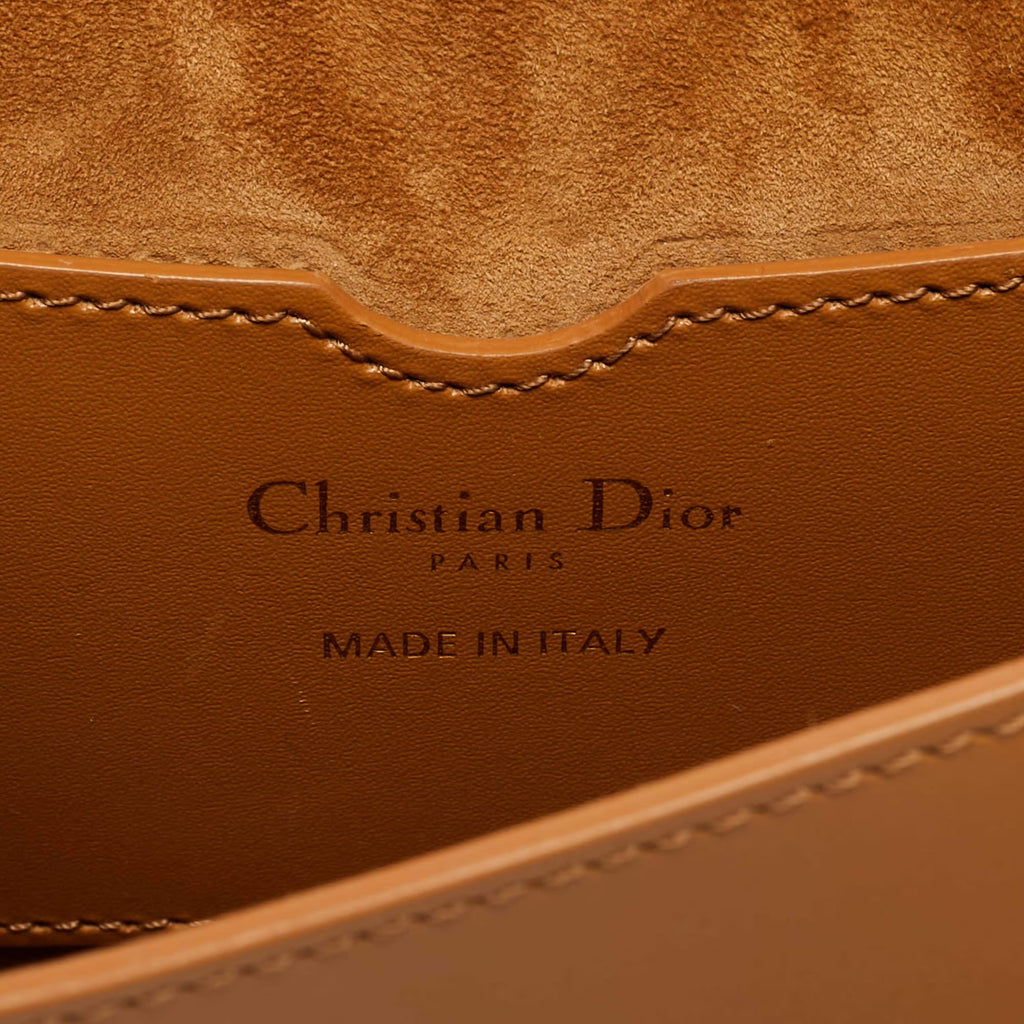 Dior Bobby Medium Tan Leather Crossbody Bag