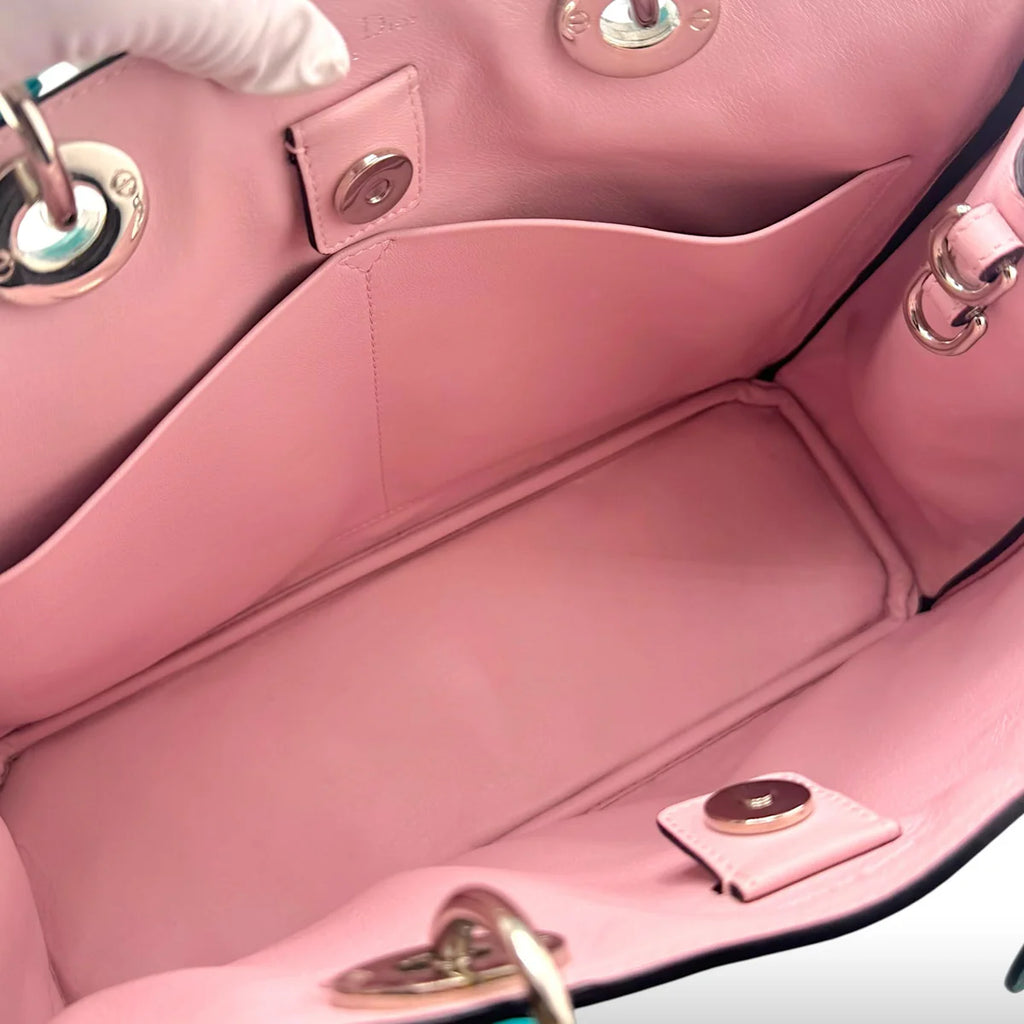 Christian Dior Diorissimo Turquoise Ostrich Tote Bag