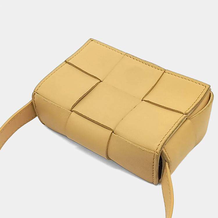 Bottega Veneta Beige Leather Candy Cassette Bag