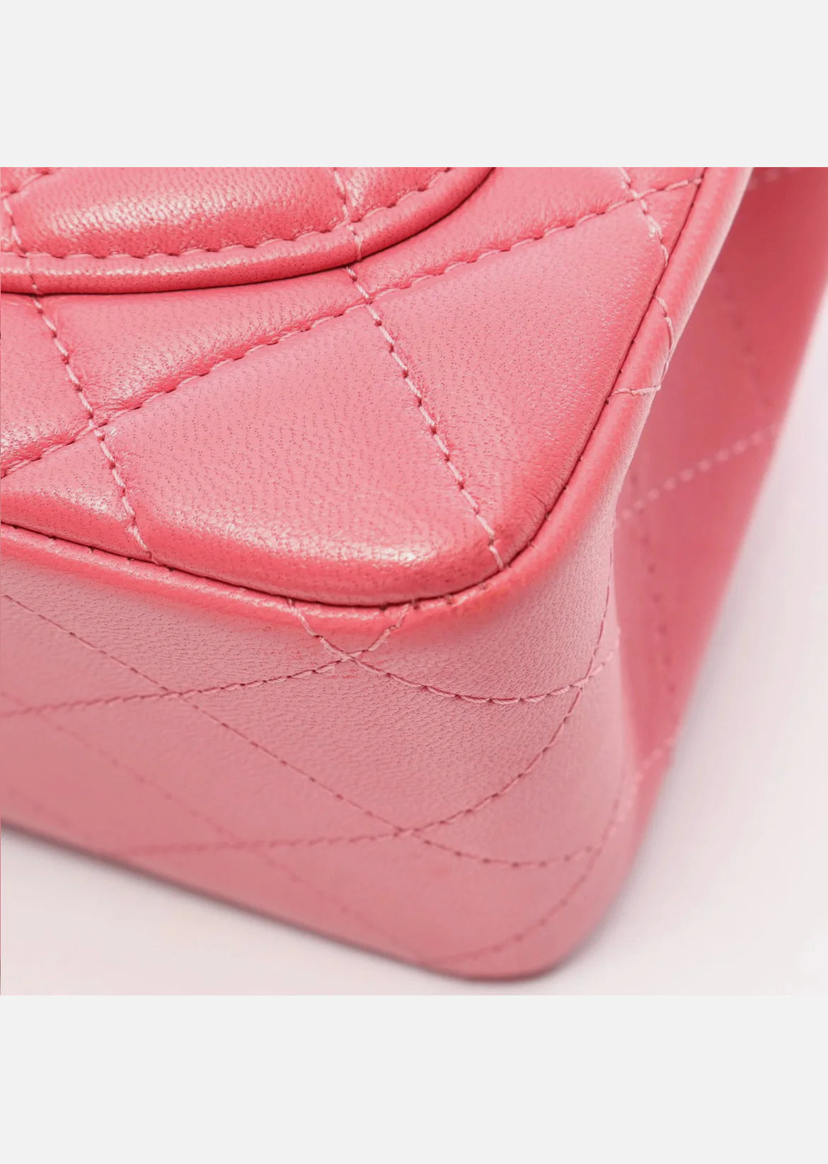 Chanel Matelasse Shoulder Bag Pink Lambskin Leather