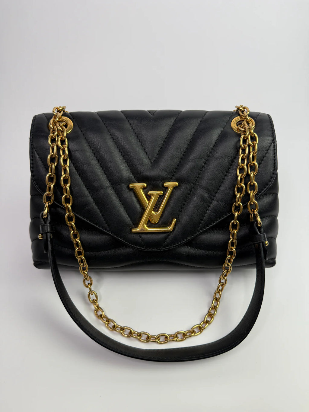 LOUIS VUITTON NEW WAVE CHAIN SHOULDER BAG WITH GOLD HARDWARE