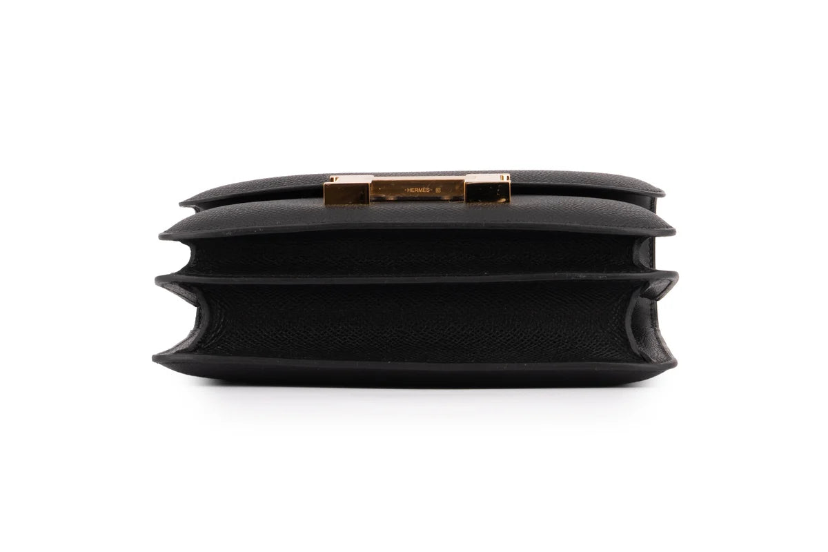 Hermès Constance 18 Epsom Noir GHW