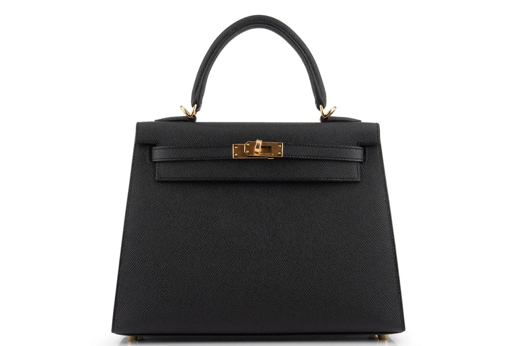 Hermès Kelly 25 Epsom Noir GHW