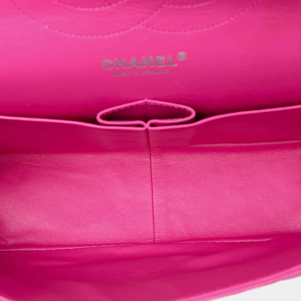 Chanel Pink Jumbo Classic Caviar Double Flap