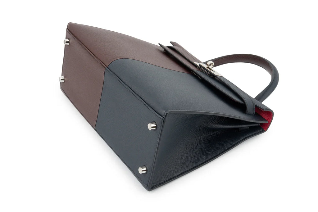 Hermès Kelly 28 Epsom Rouge / Indigo PHW