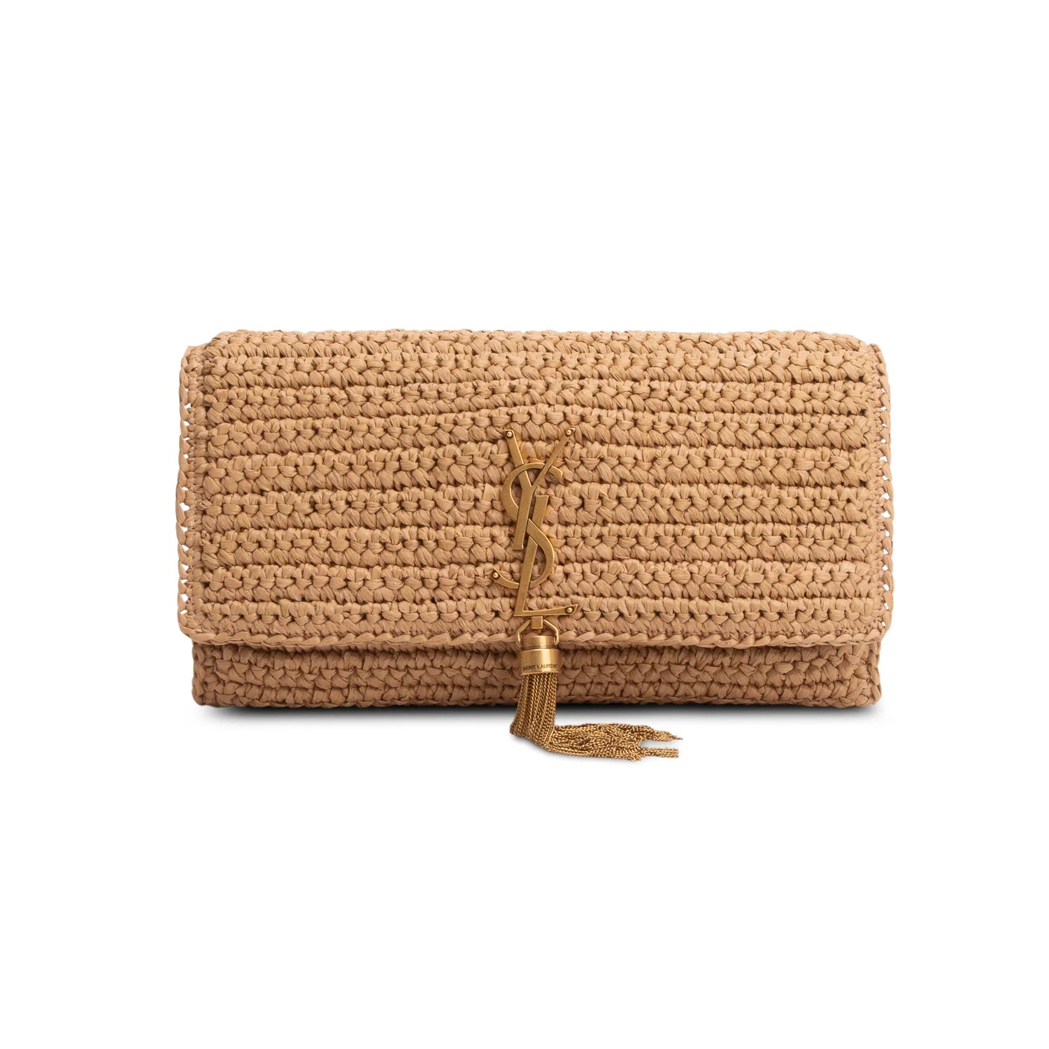 Saint Laurent 2025 Raffia Monogram Tassel Kate 99
