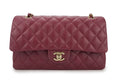 Chanel Medium Classic Flap Caviar Burgundy Champagne GHW