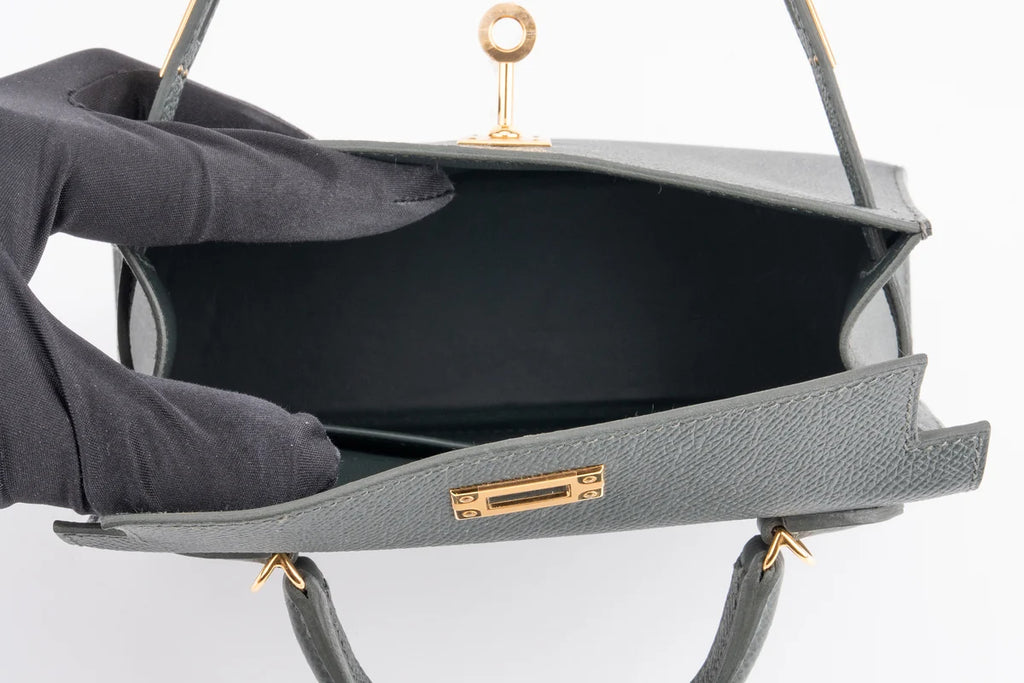 Hermès Mini Kelly Epsom Vert Mangrove GHW