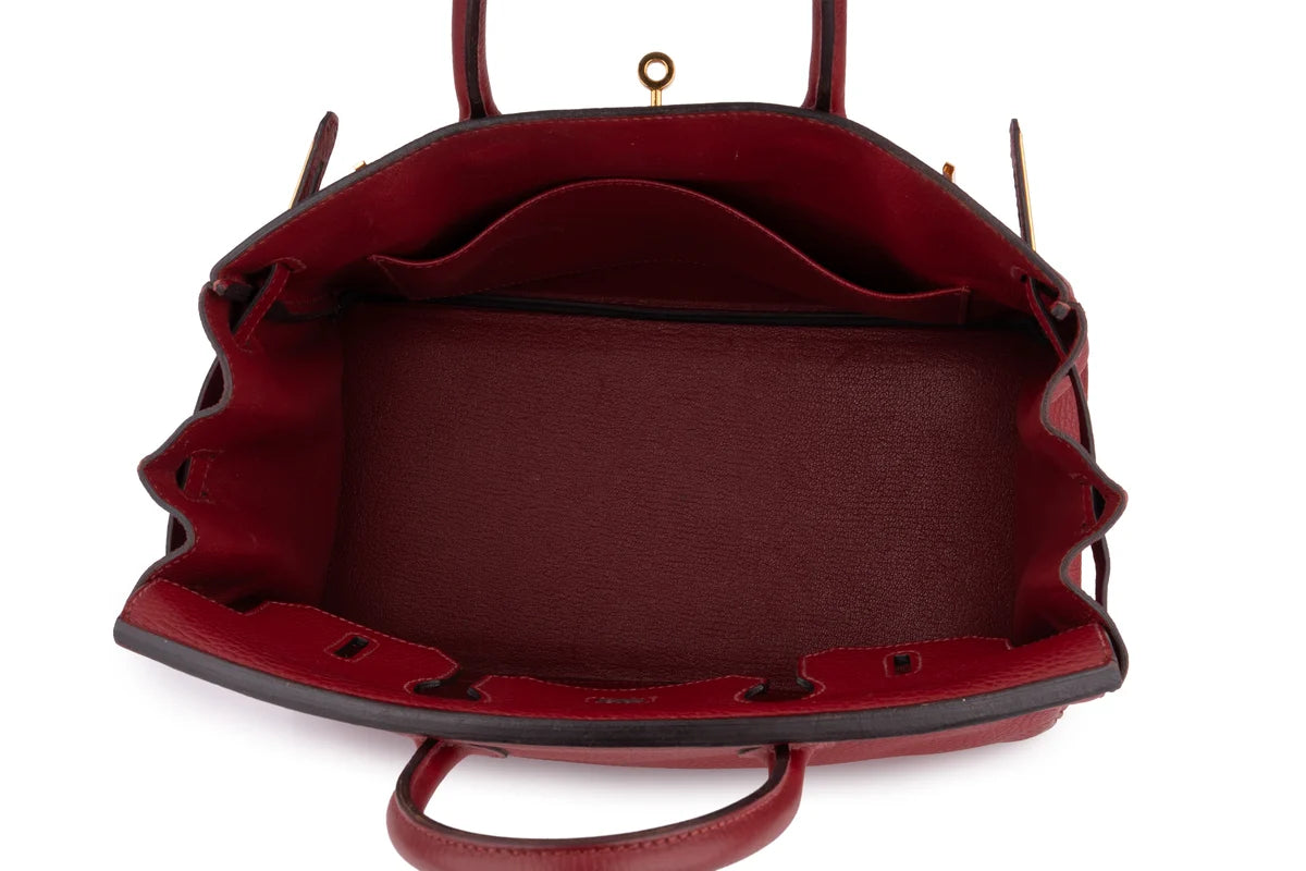 Hermès Birkin 30 Togo Rouge Grenat GHW