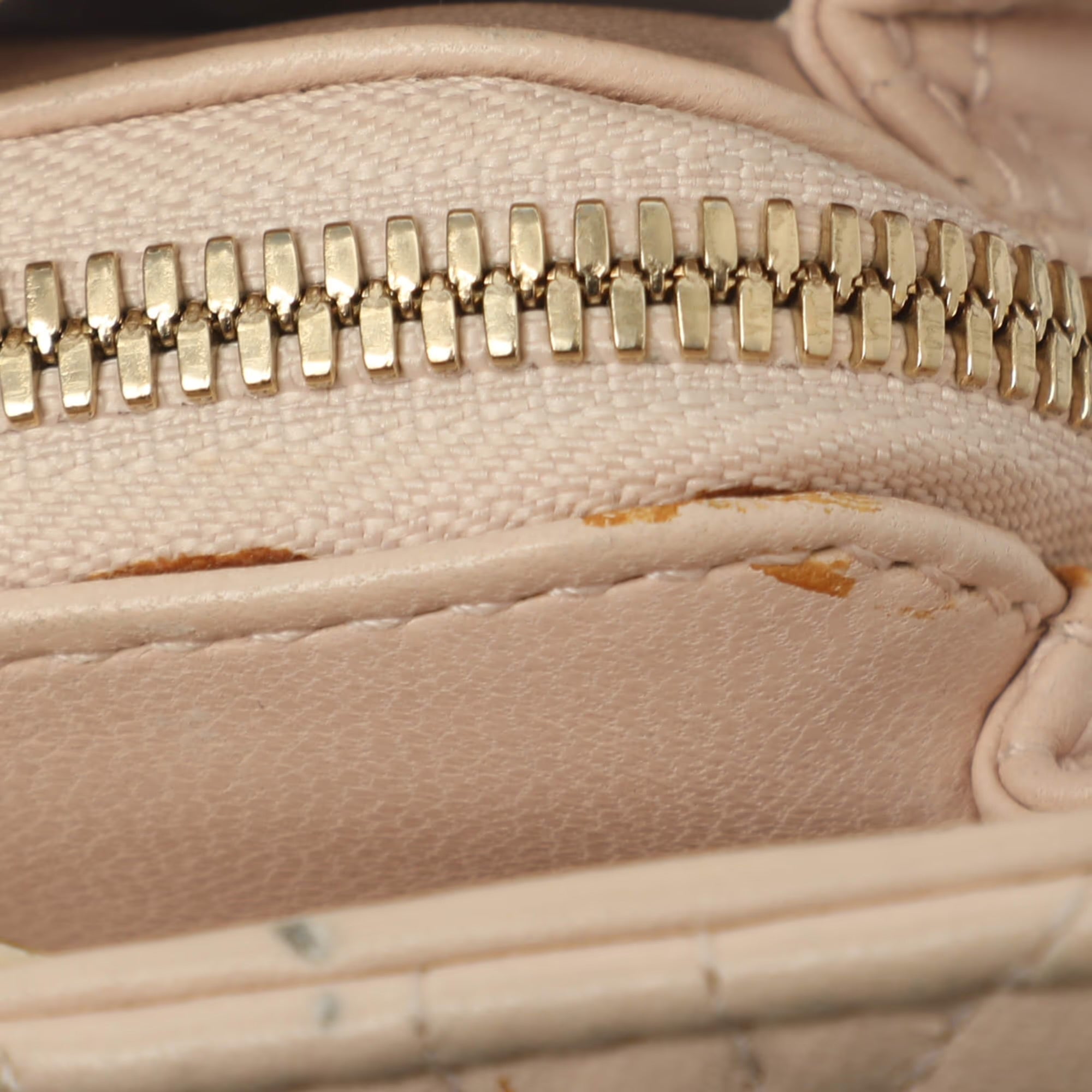 Dior Soft Beige Cannage Quilted Leather Tote