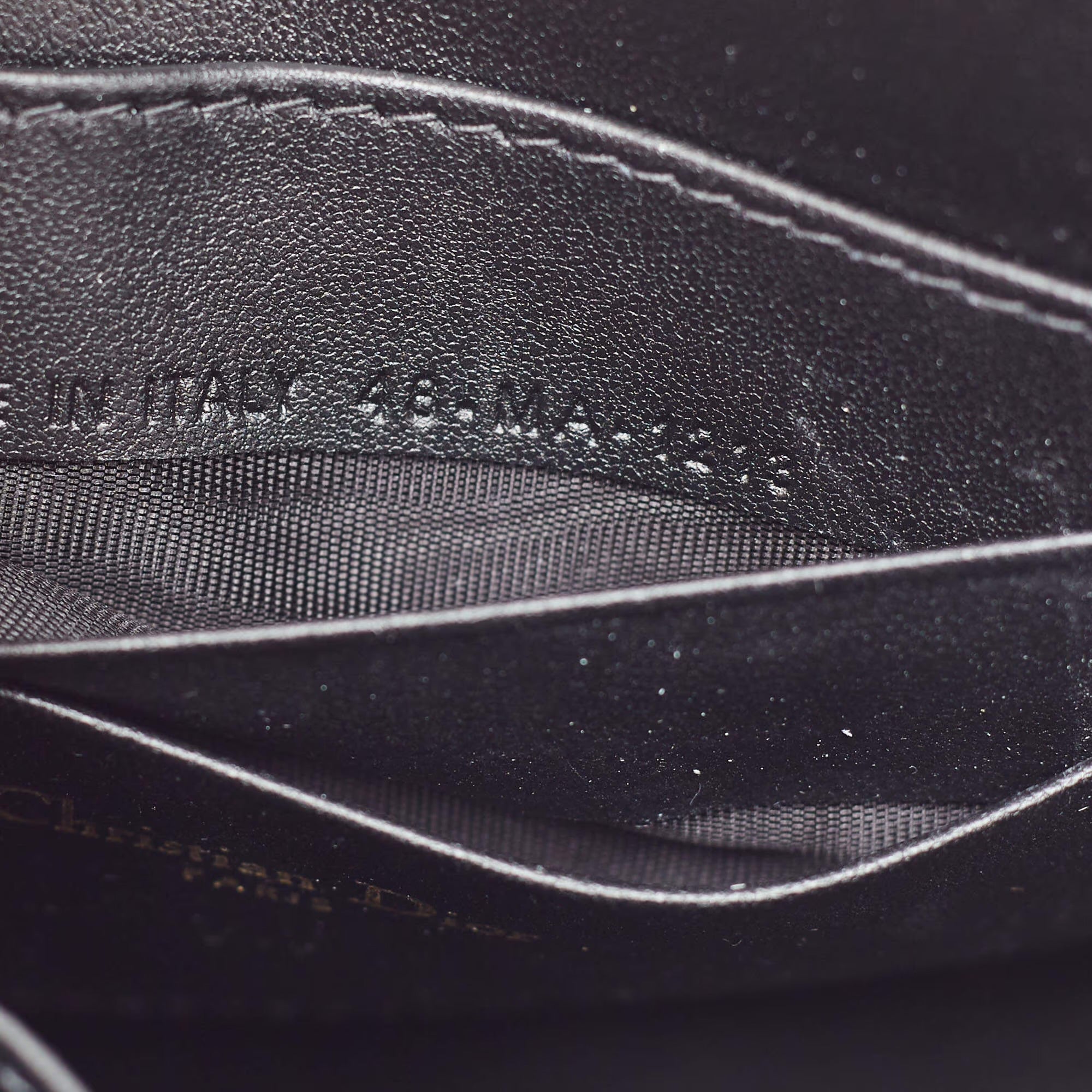Dior Saddle Rodeo Black Leather Pouch Bag