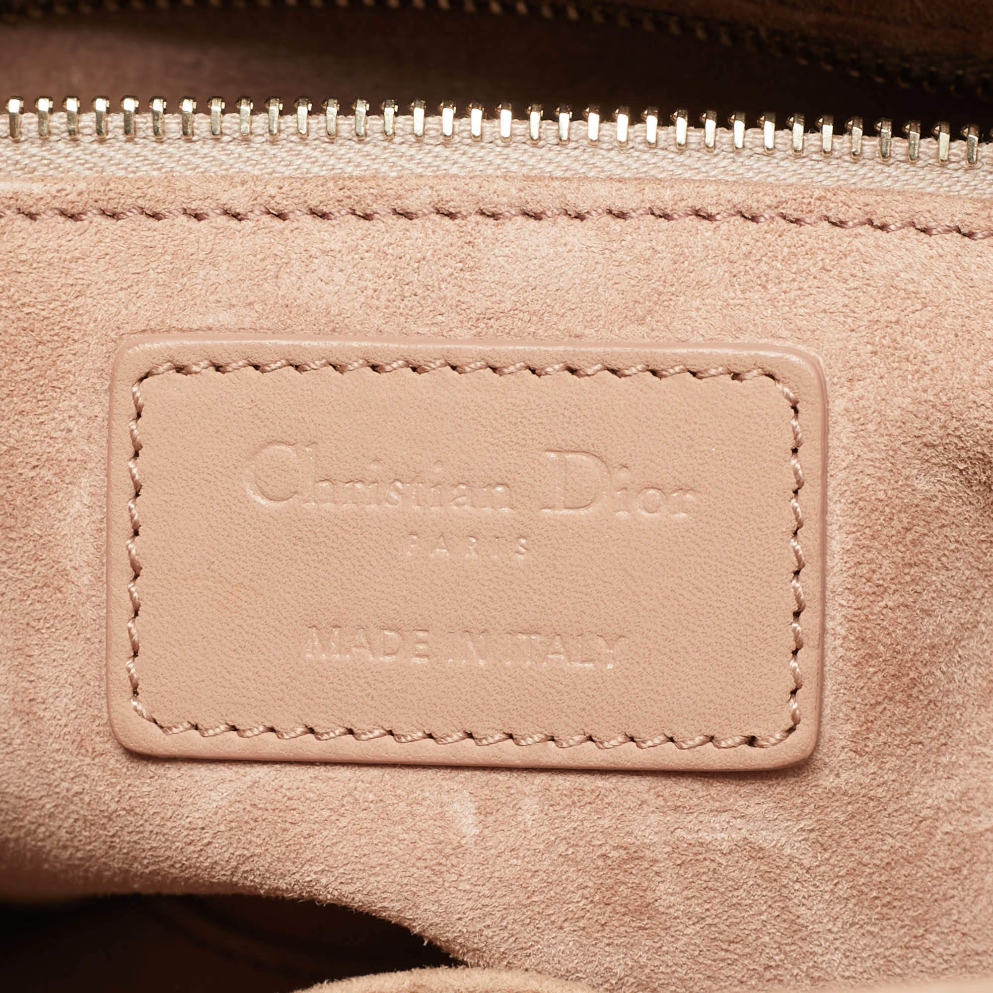 Dior Lady Dior Medium Beige Ultra Matte Cannage Leather Tote