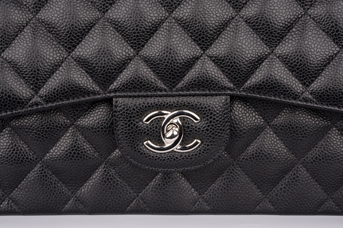 Chanel Jumbo Classic Flap Caviar Black SHW