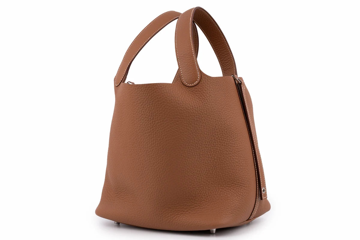 Hermès Picotin 22 Clemence Gold PHW