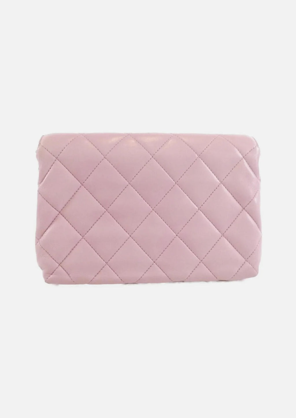 Chanel Pink Lambskin Shoulderbag With Gold Hardware