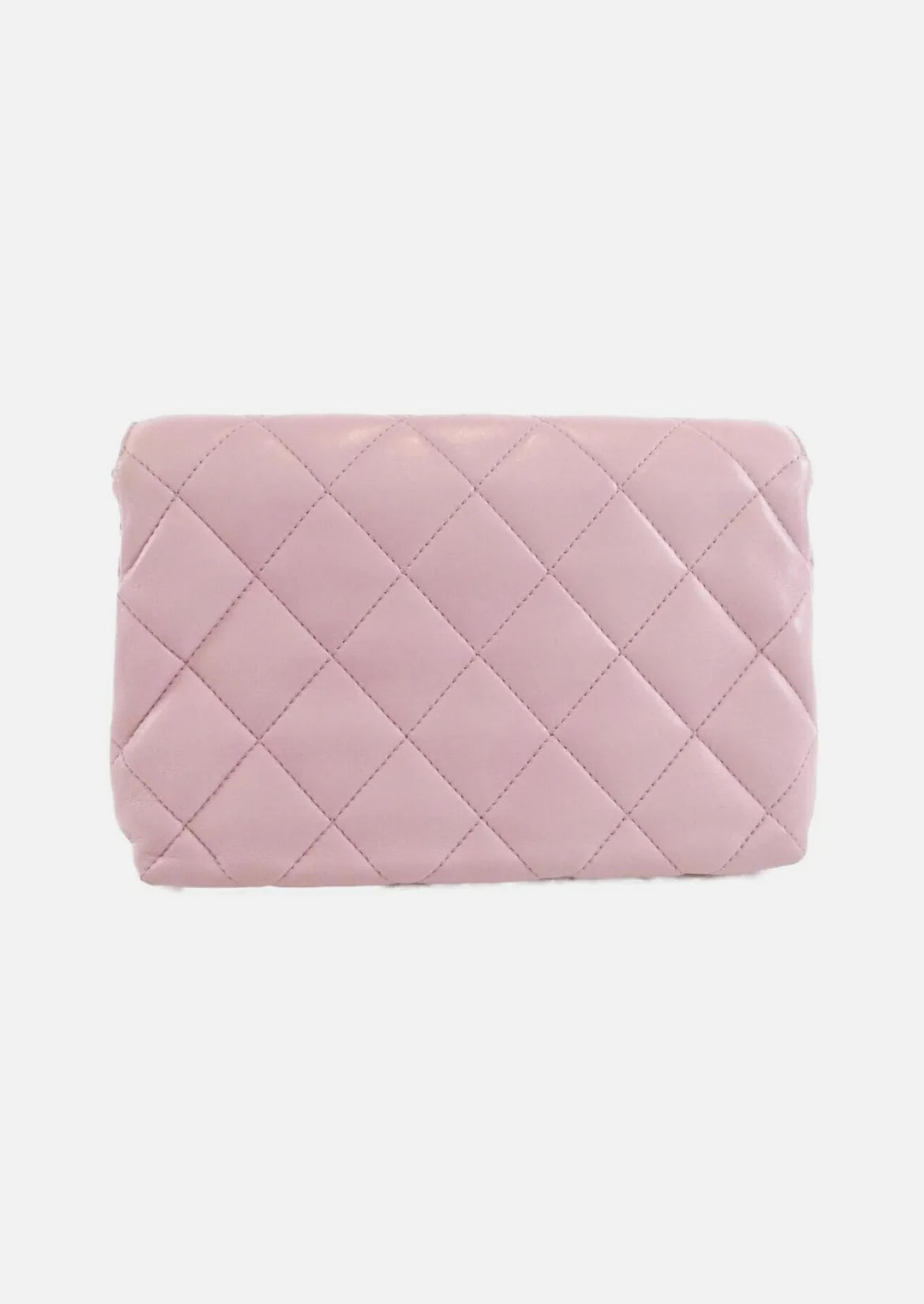Chanel Pink Lambskin Shoulderbag With Gold Hardware