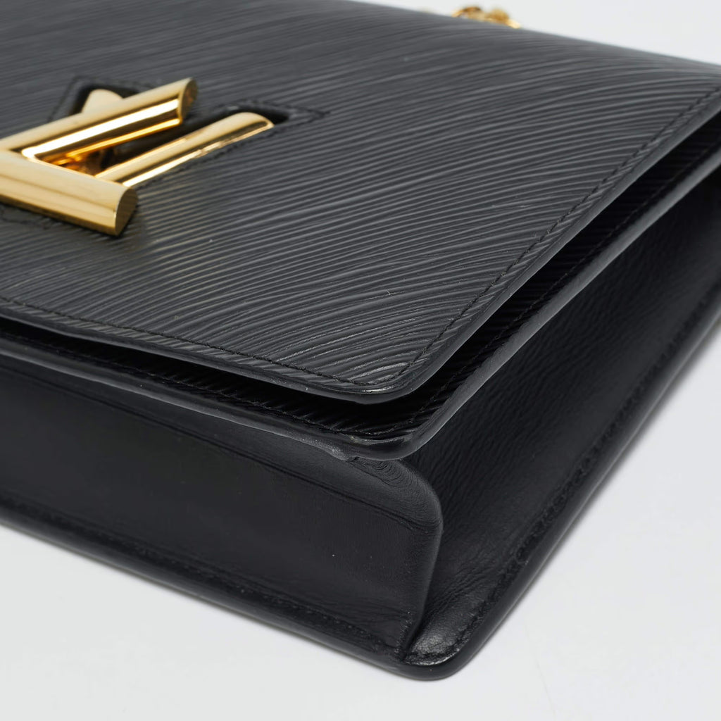 Louis Vuitton Twist Belt Black Epi Leather Chain Pouch
