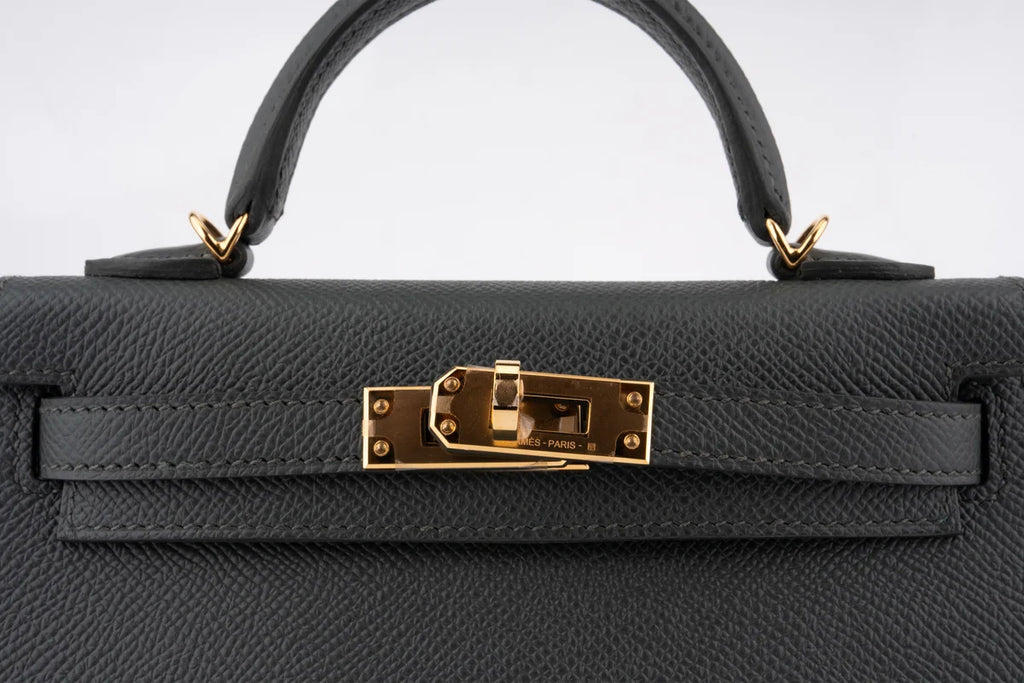 Hermès Mini Kelly Epsom Vert Mangrove GHW