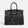HERMÈS BIRKIN 35 BLACK TOGO LEATHER WITH GOLD HARDWARE