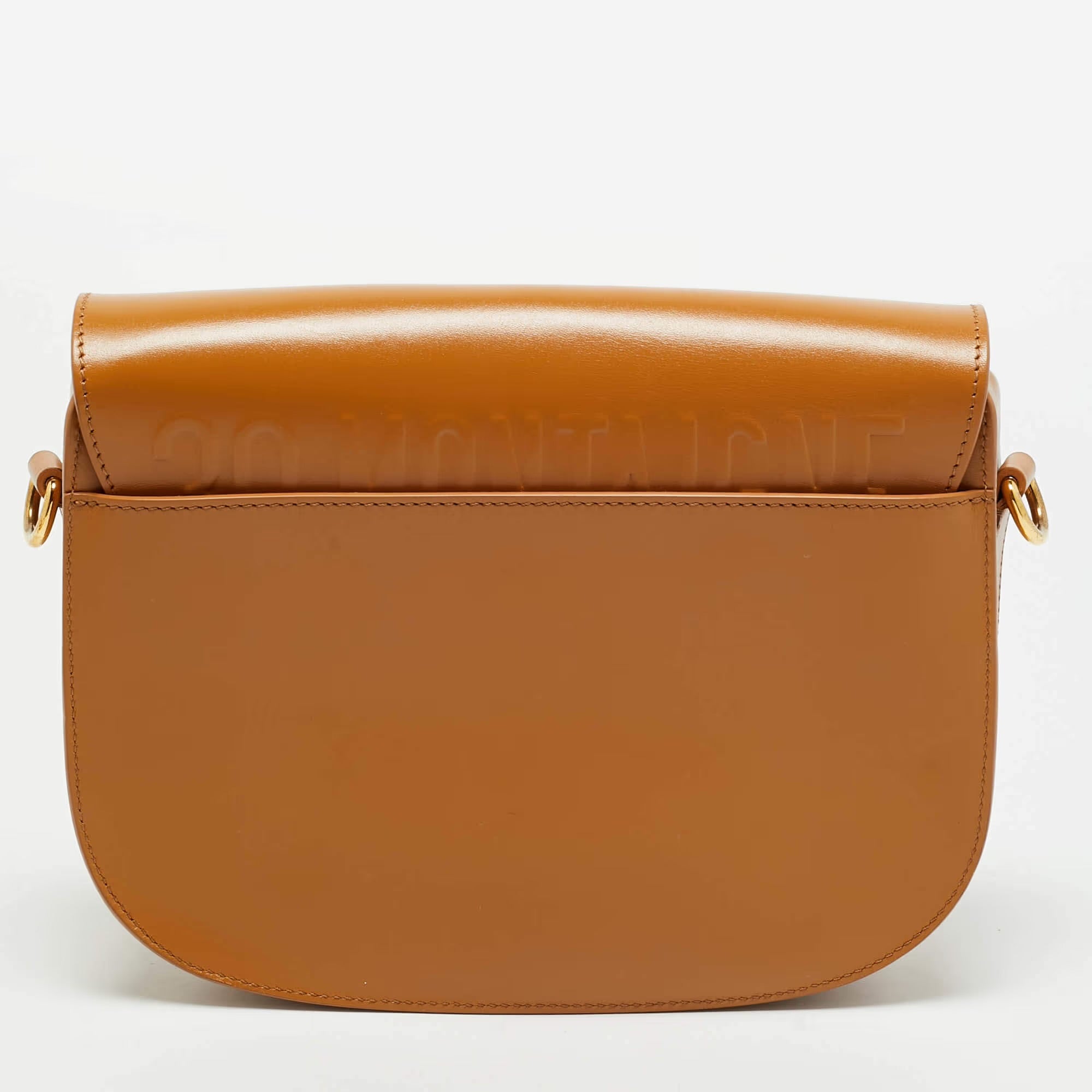 Dior Bobby Medium Tan Leather Crossbody Bag