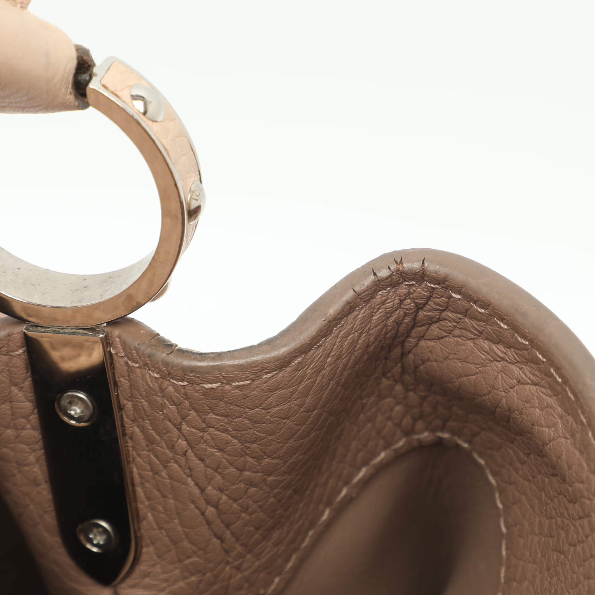 Louis Vuitton Capucines BB Pink Taurillon Leather Bag