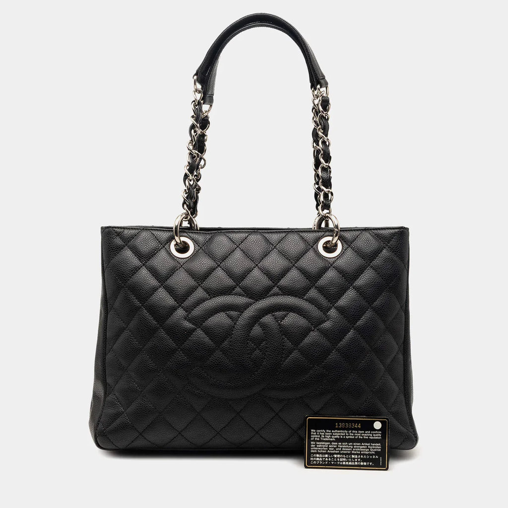 Chanel Black Caviar Grand Shopping Tote
