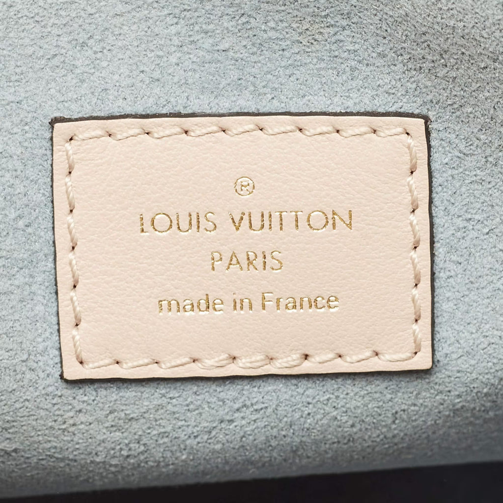 Louis Vuitton On My Side Beige Coated Canvas and Leather Tote Bag