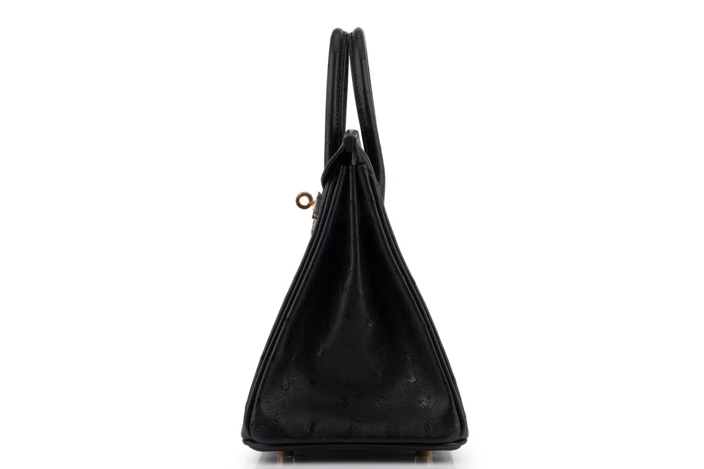 Hermès Birkin 25 Ostrich Noir GHW