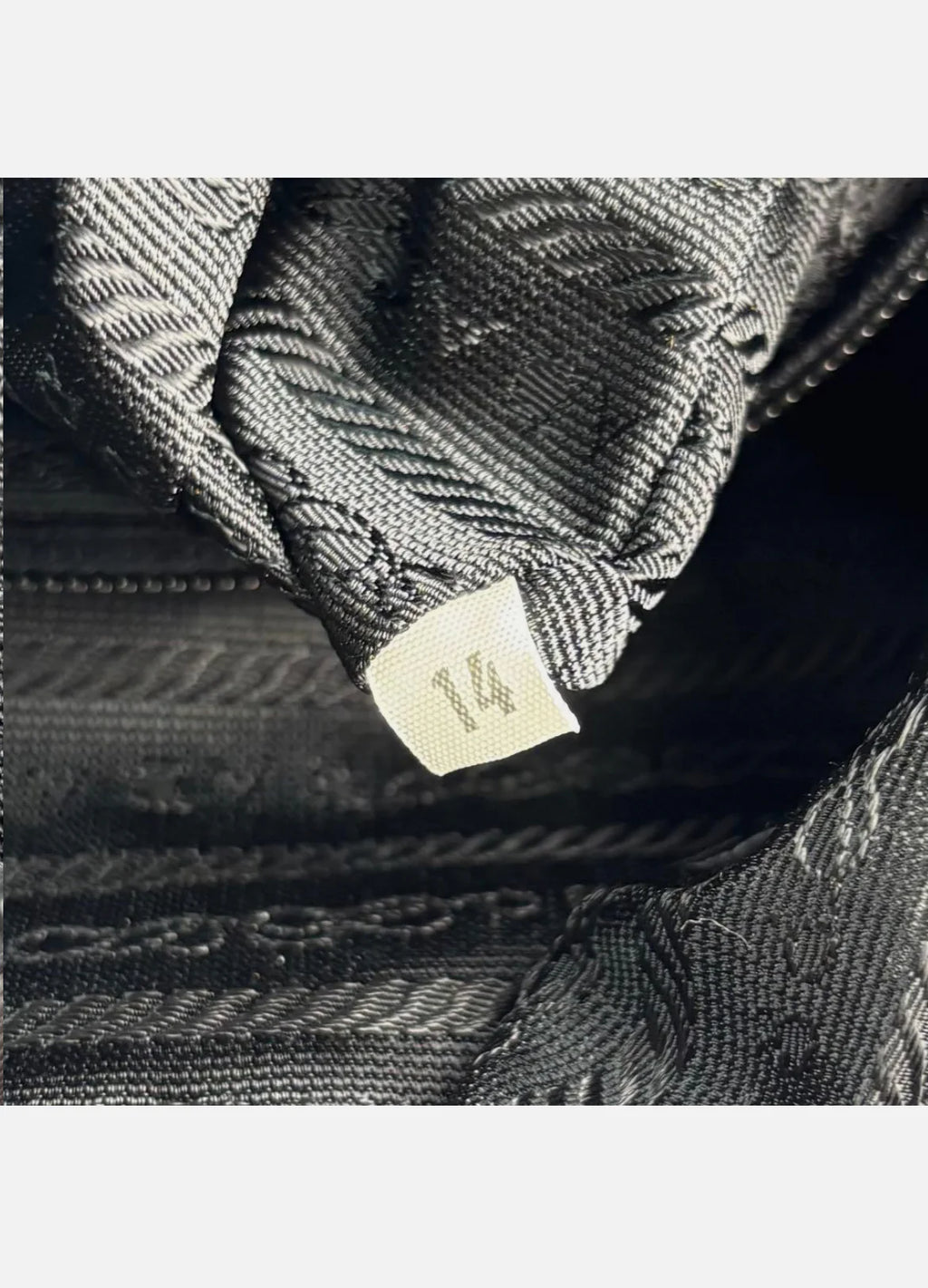 Prada Triangle Hobo Shoulder Bag Nylon Leather Black
