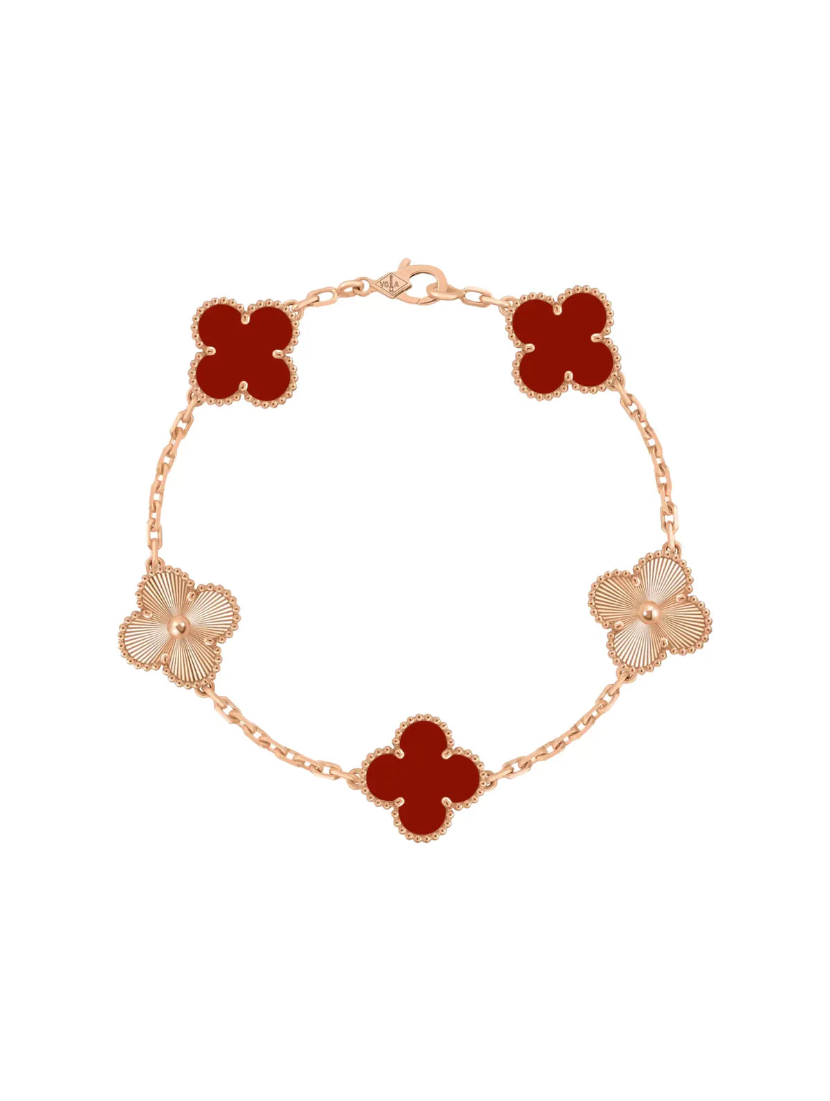 Van Cleef And Arpels Vintage Alhambra 5 Motifs Bracelet