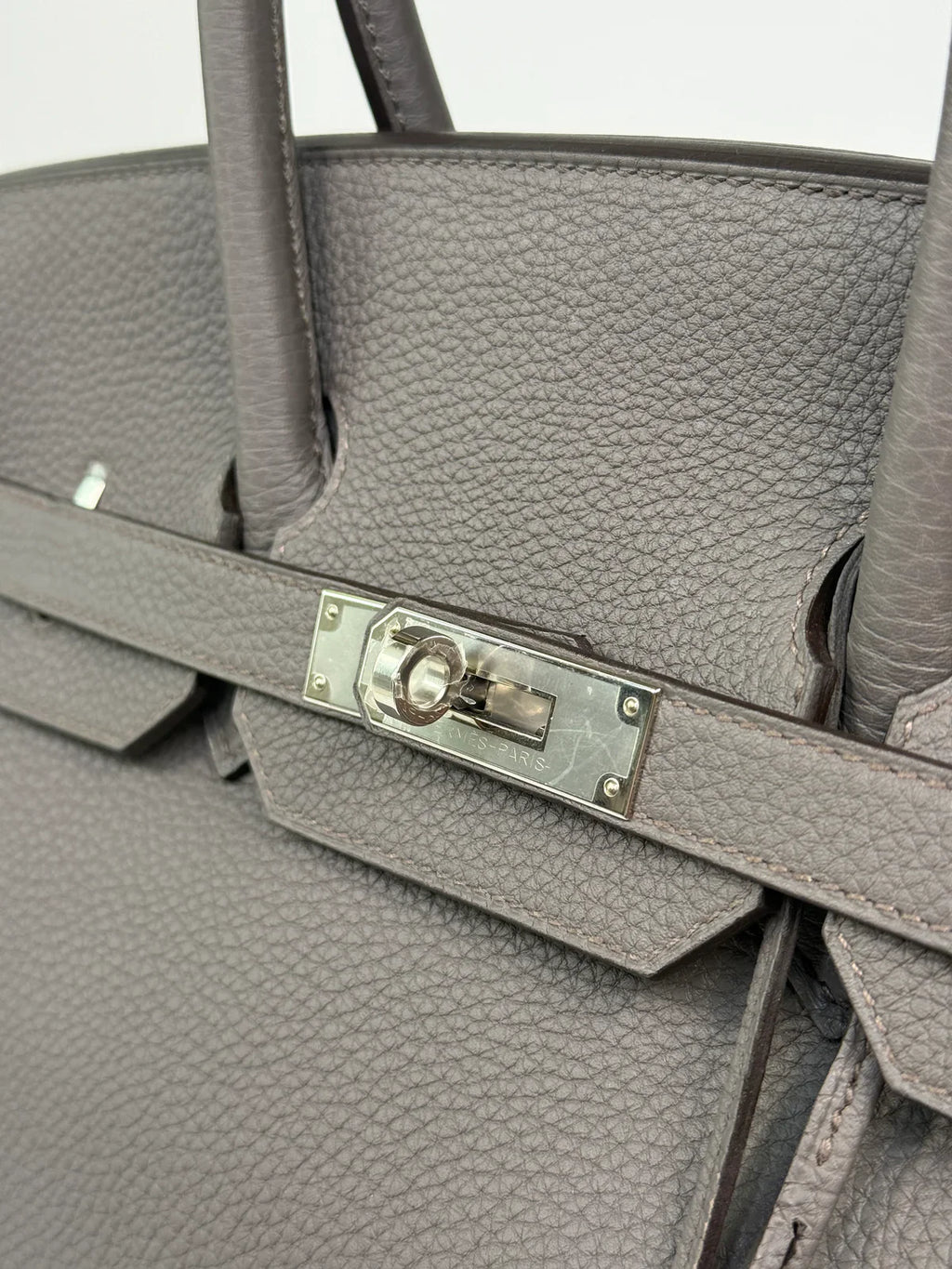 HERMÈS BIRKIN 35 IN GRIS ETAIN TOGO LEATHER WITH PALLADIUM HARDWARE