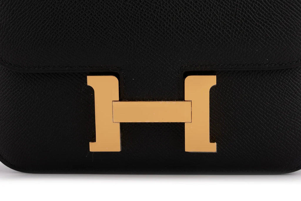Hermès Constance 18 Epsom Noir GHW