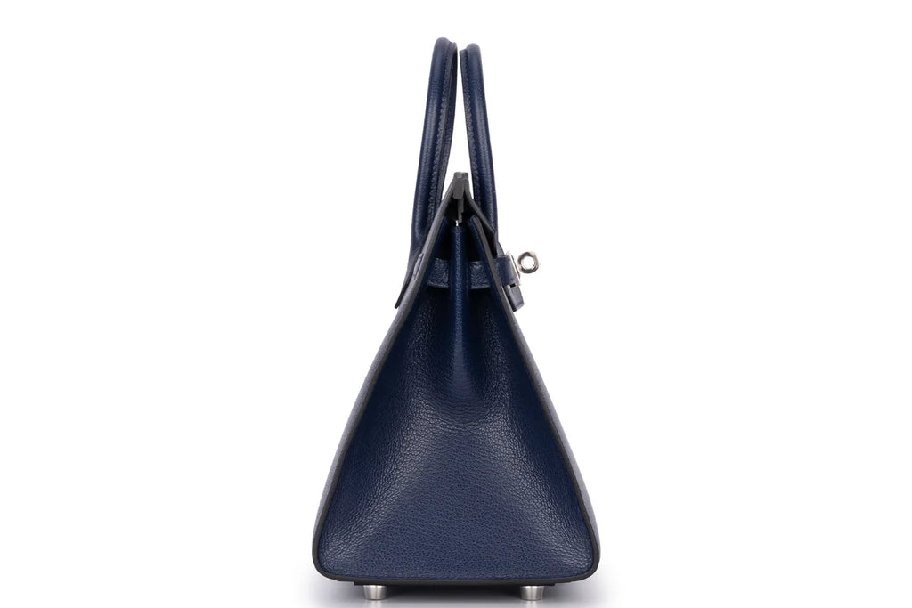 Hermès Birkin 25 Sellier Chevre Blue Sapphire PHW
