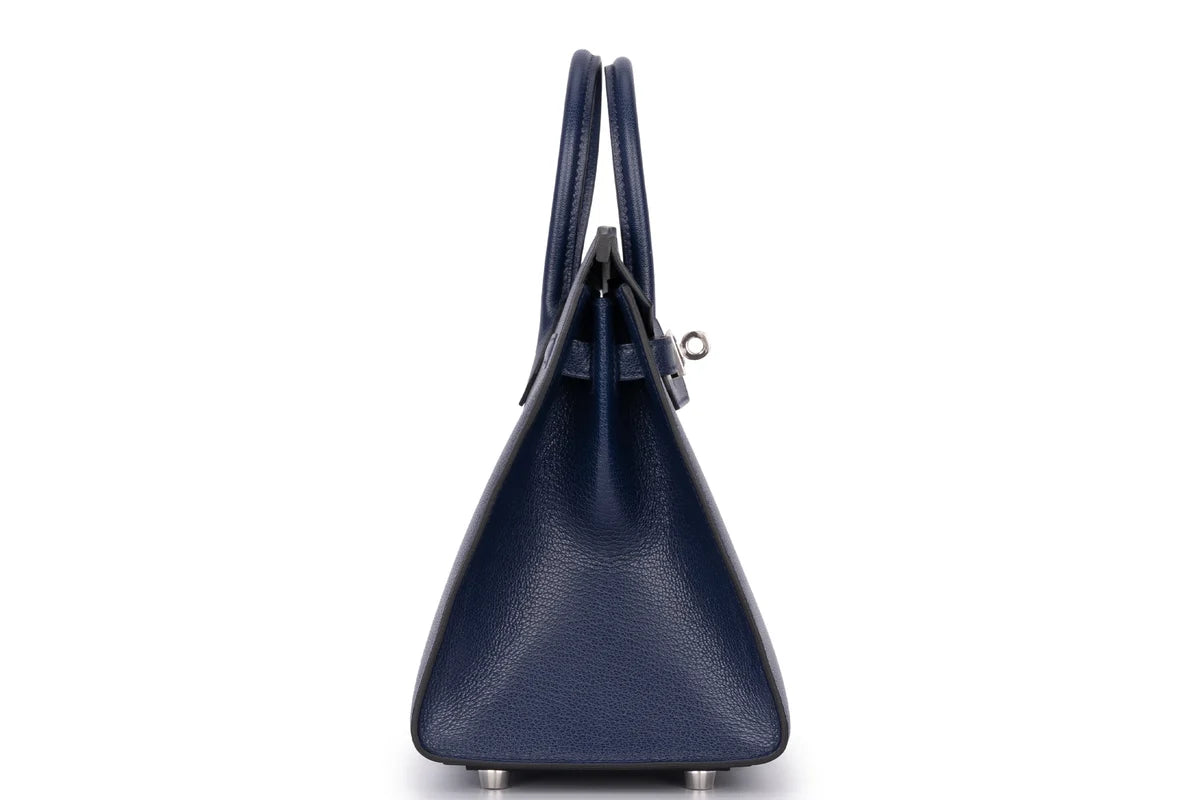 Hermès Birkin 25 Sellier Chevre Blue Sapphire PHW