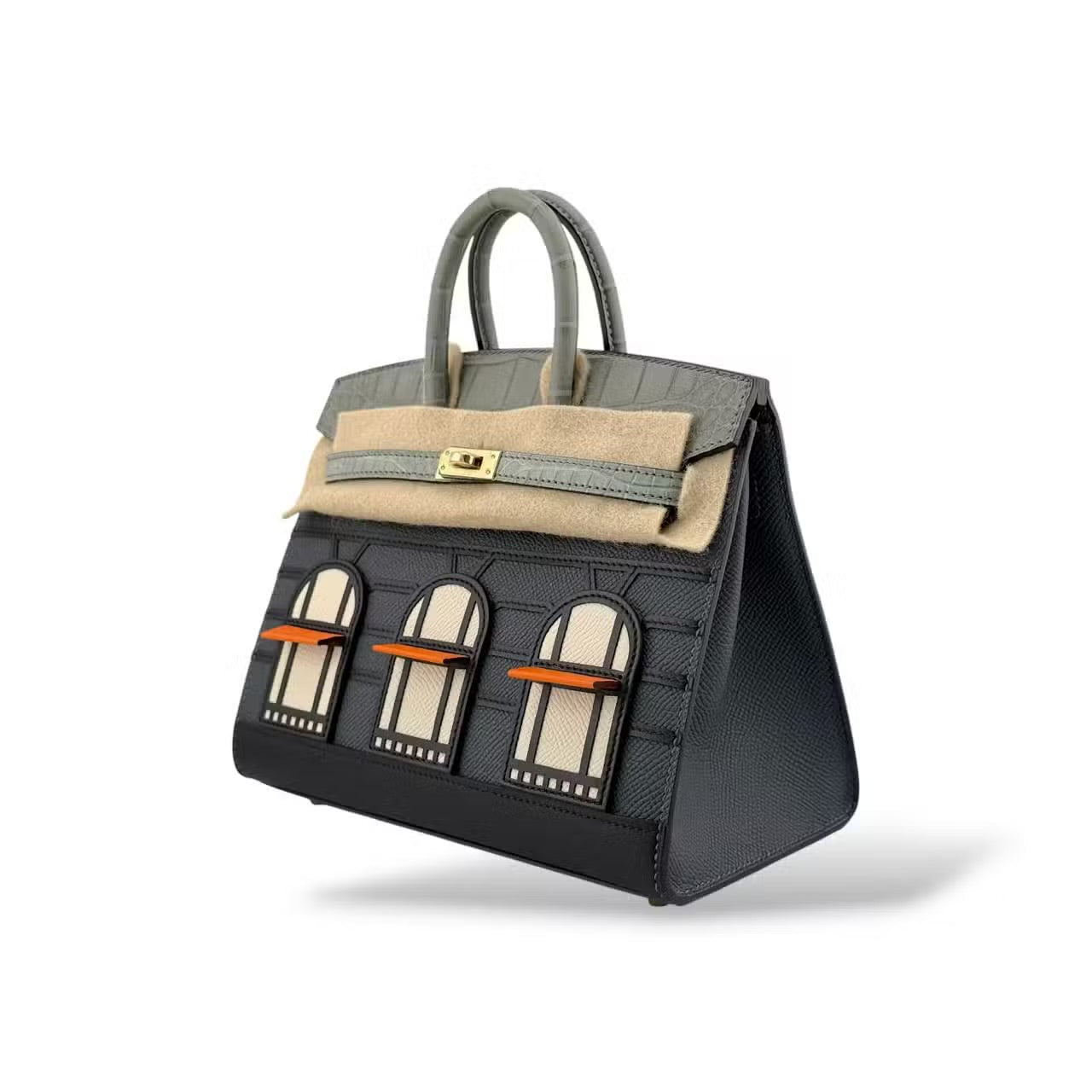 Hermes Birkin 20 Faubourg Gris Misty Rainy Days Touch PBHW