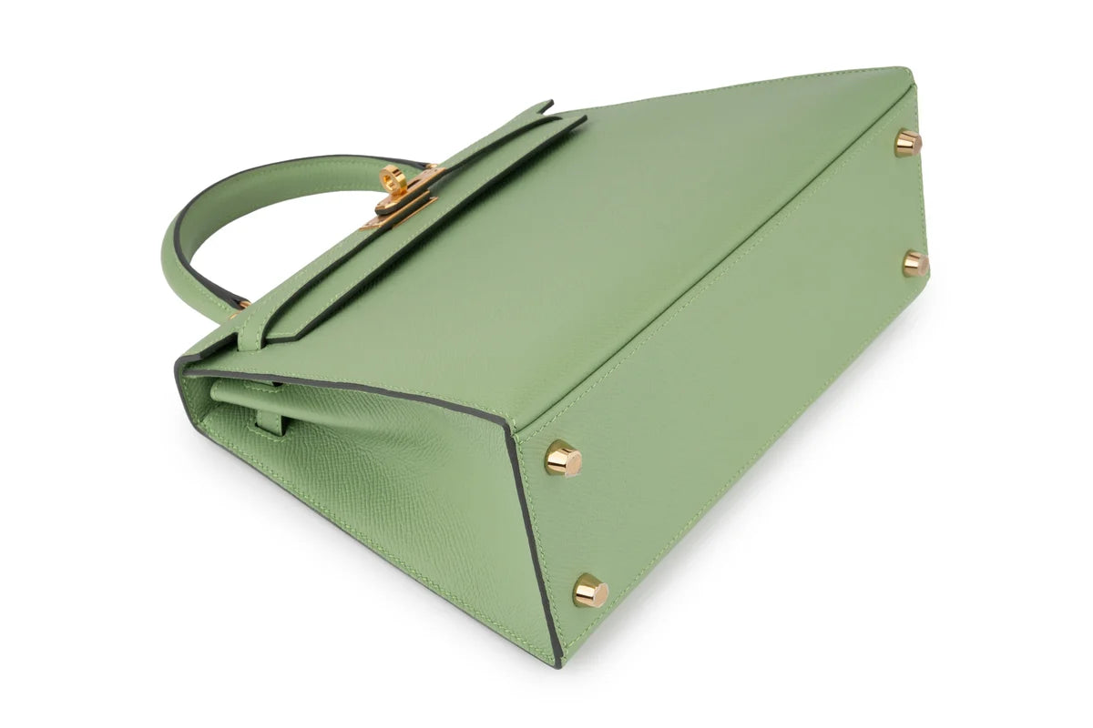 Hermès Kelly 25 Epsom Vert Criquet GHW