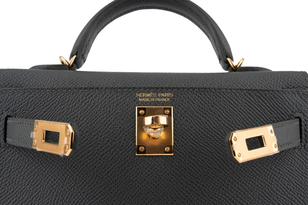 Hermès Mini Kelly Epsom Vert Mangrove GHW