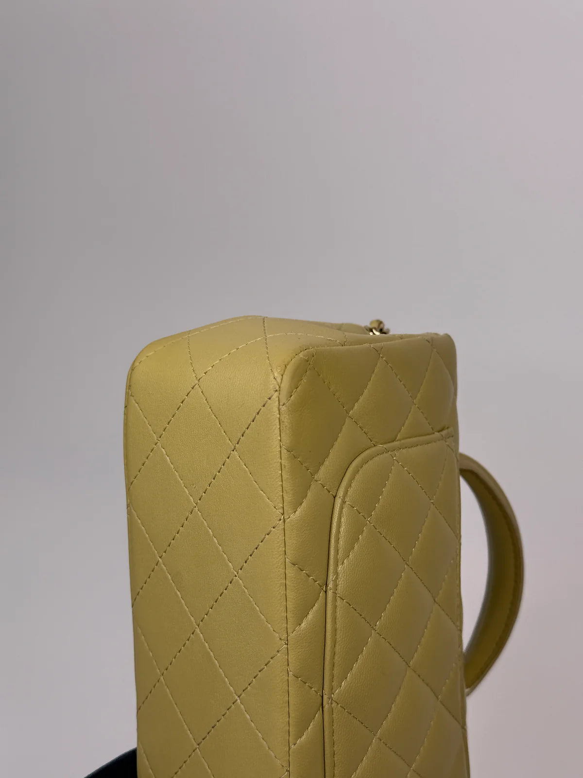CHANEL MINI RECTANGLE FLAP BAG IN PISTACHIO GREEN LAMBSKIN WITH GHW