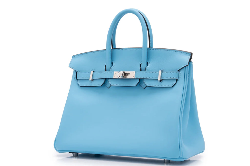 Hermès Birkin 25 Swift Blue Celeste PHW