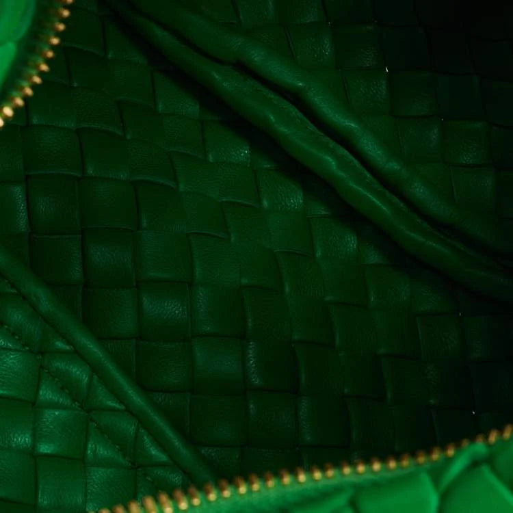 Bottega Veneta Padded Jodie Mini Green Intrecciato Leather Hobo
