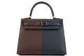 Hermès Kelly 28 Epsom Rouge / Indigo PHW