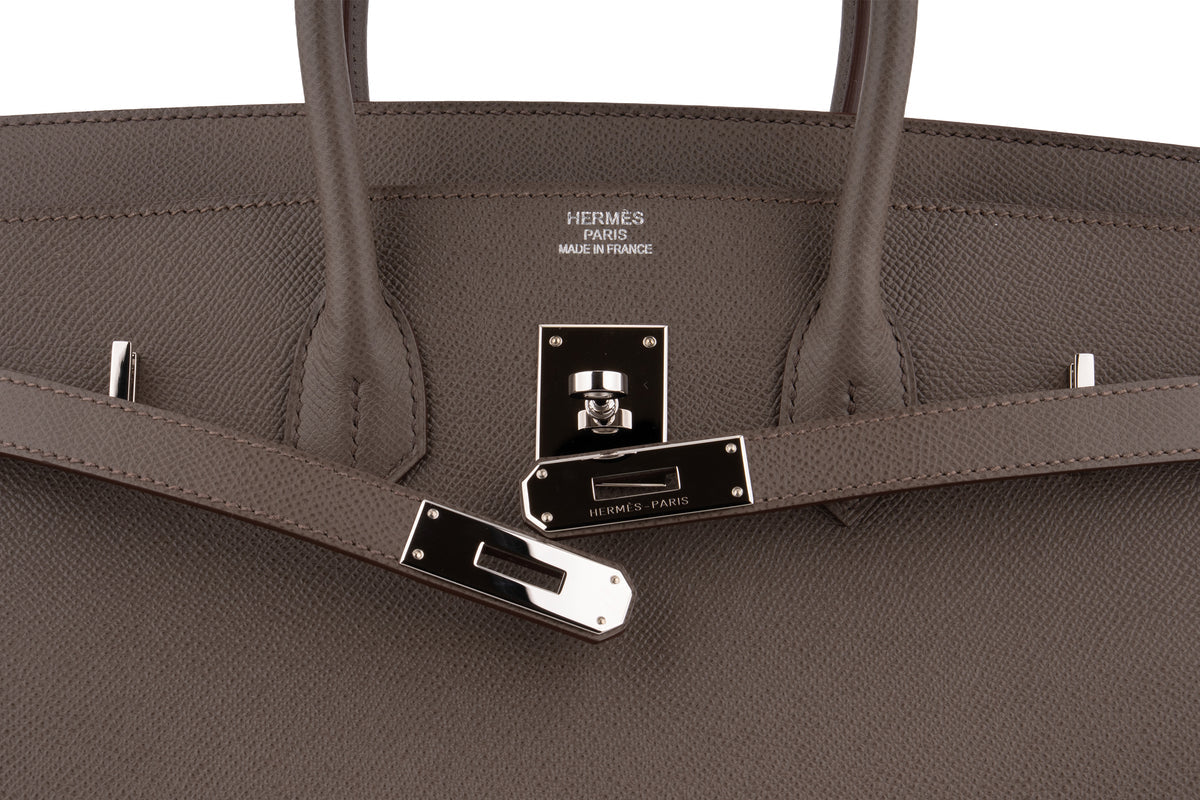 Hermès Birkin 35 Epsom Etain PHW