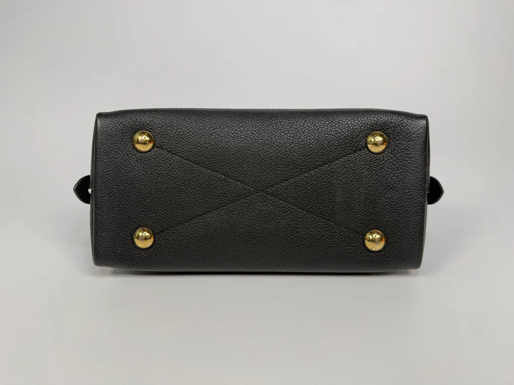 LOUIS VUITTON ALMA BB IN EMPREINTE BLACK MONOGRAM WITH GOLD HARDWARE