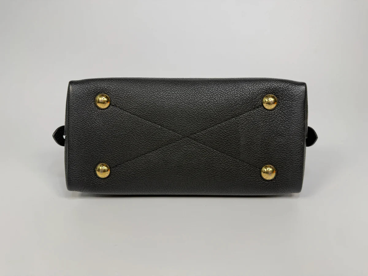 LOUIS VUITTON ALMA BB IN EMPREINTE BLACK MONOGRAM WITH GOLD HARDWARE