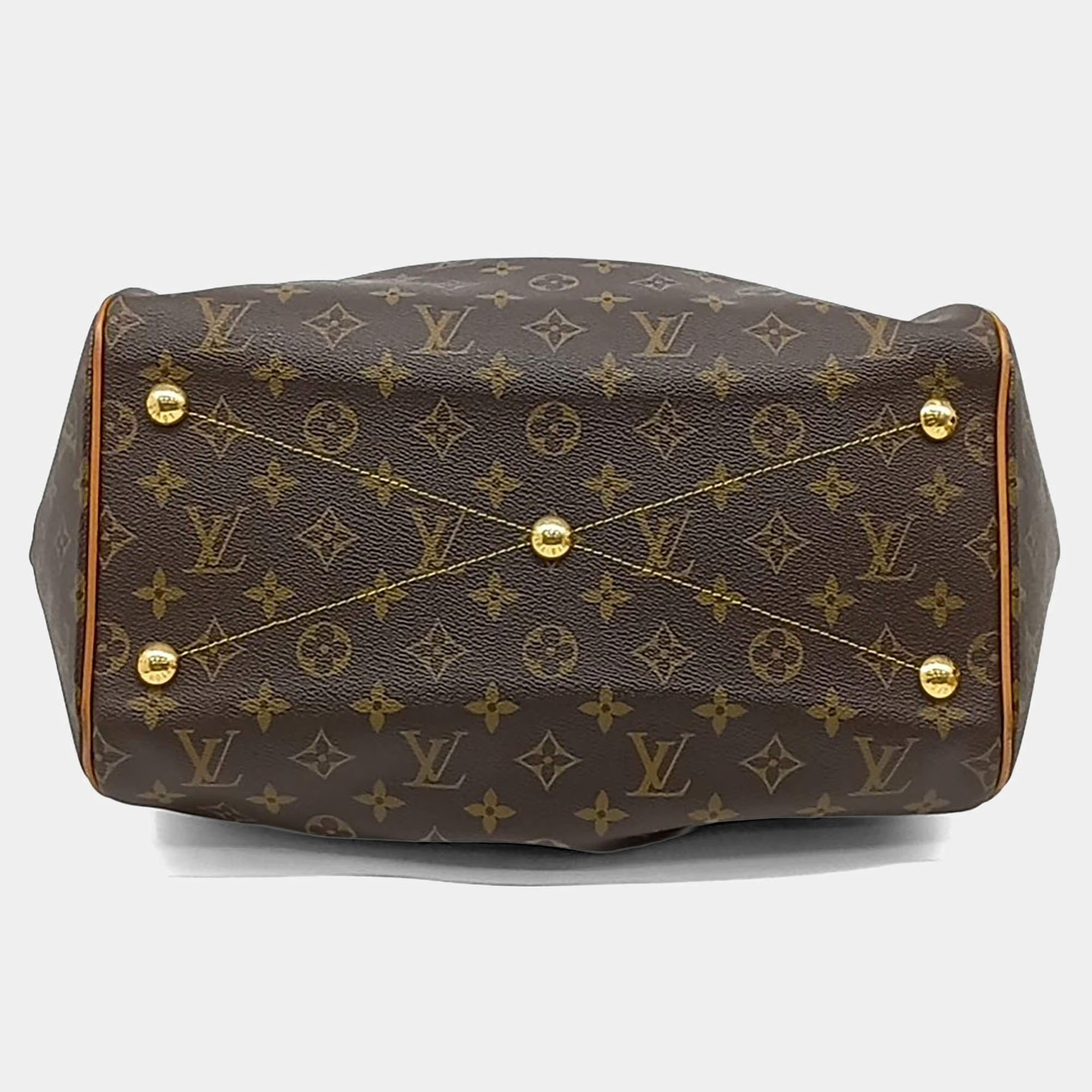 Louis Vuitton Monogram Tivoli Brown Coated Canvas GM Bag