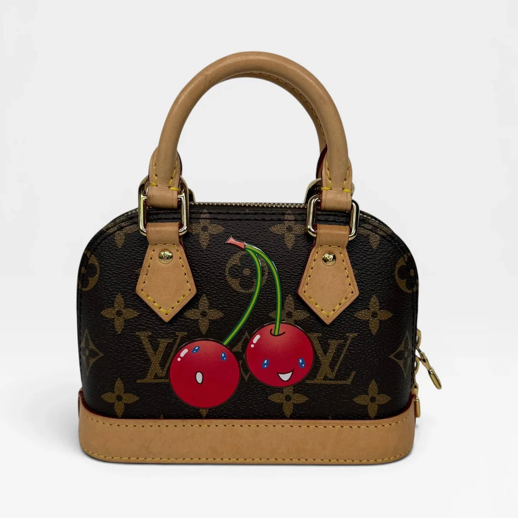 LOUIS VUITTON X TAKASHI MURAKAMI NANO ALMA CHERRY