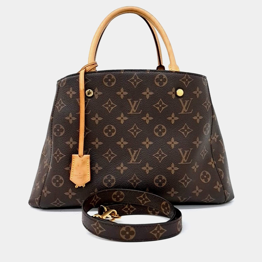 Louis Vuitton Brown PVC Monogram Montaigne MM