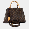 Louis Vuitton Brown PVC Monogram Montaigne MM