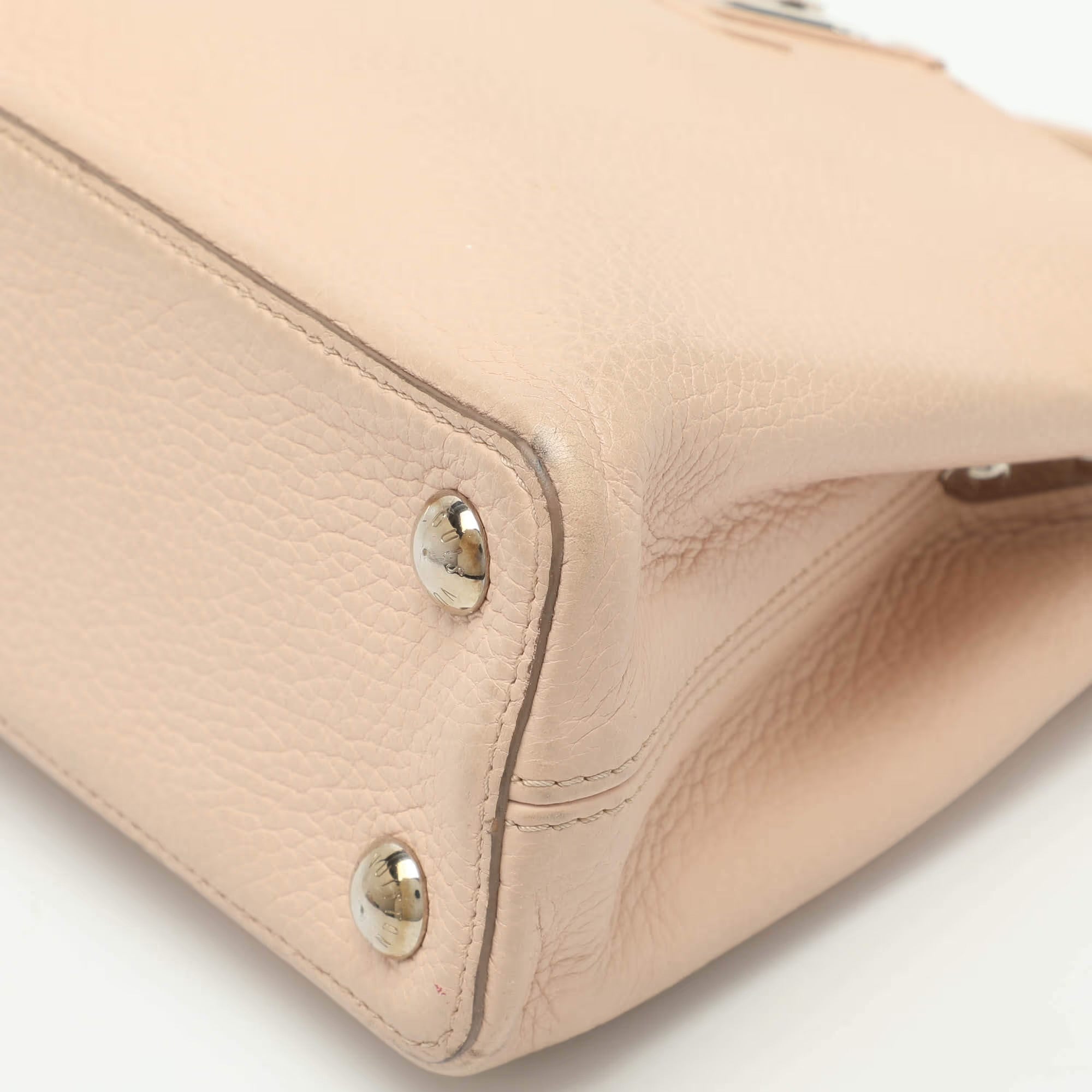 Louis Vuitton Capucines BB Pink Taurillon Leather Bag